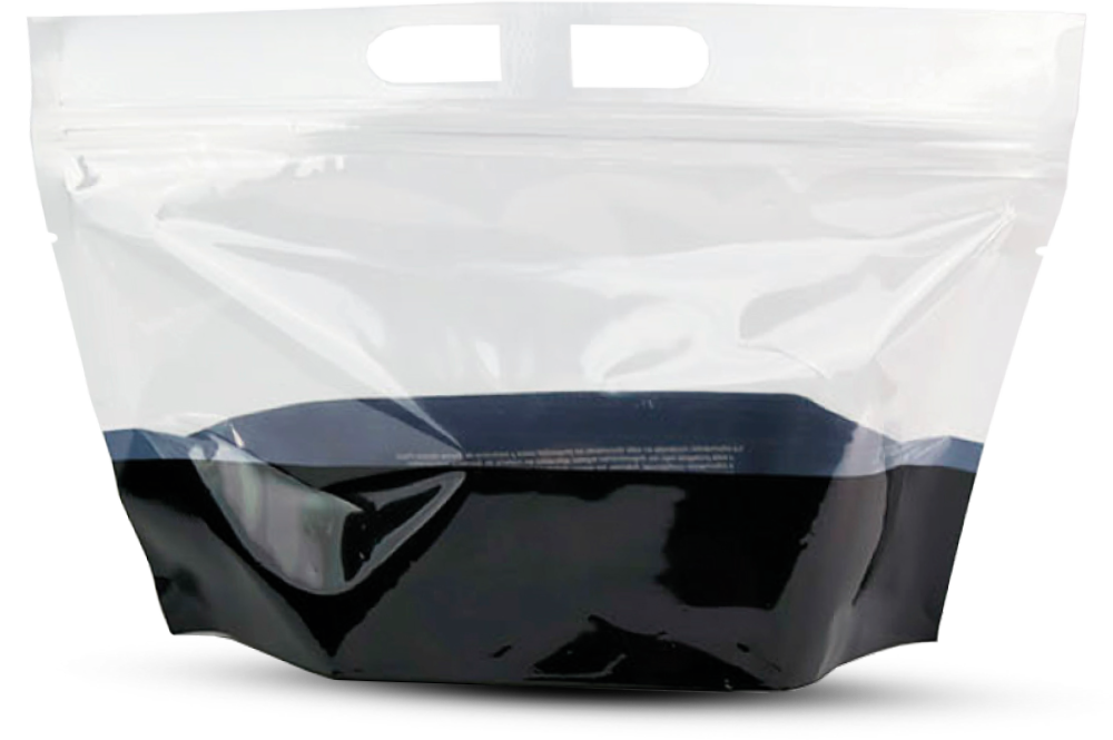 Empaque PlatoPack mostrando su dualidad de empaque y plato